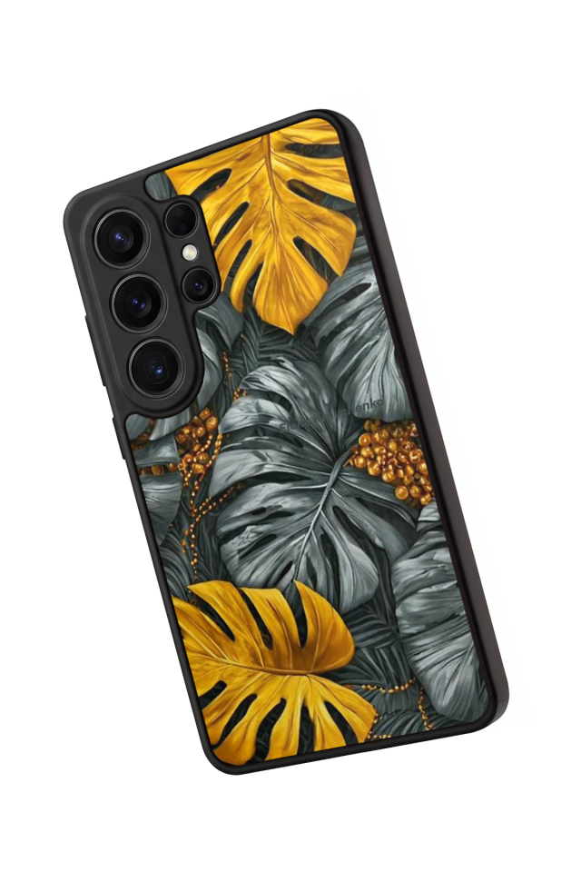 Samsung Galaxy S26 Ultra Uyumlu Botanik Tasarımlı Glossy Premium Kılıf