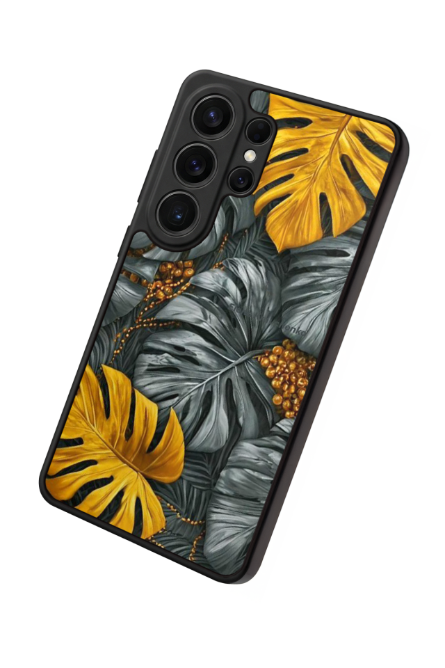 Samsung Galaxy S26 Ultra Uyumlu Botanik Tasarımlı Glossy Premium Kılıf