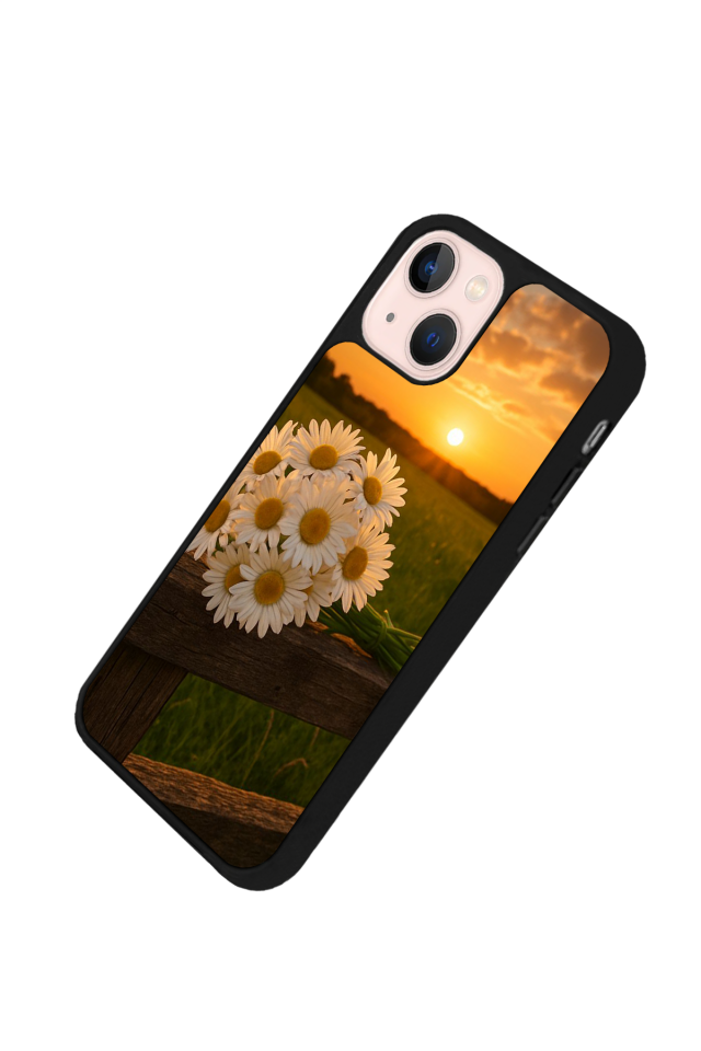iPhone 15 Plus Uyumlu Cicek Tasarımlı Glossy Premium Kılıf