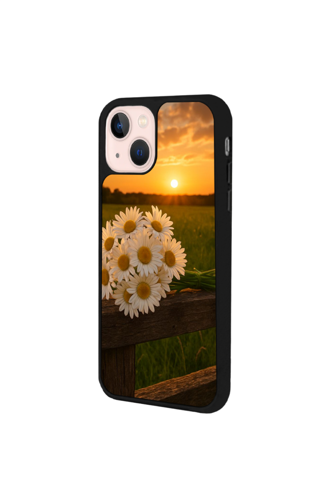 iPhone 15 Plus Uyumlu Cicek Tasarımlı Glossy Premium Kılıf