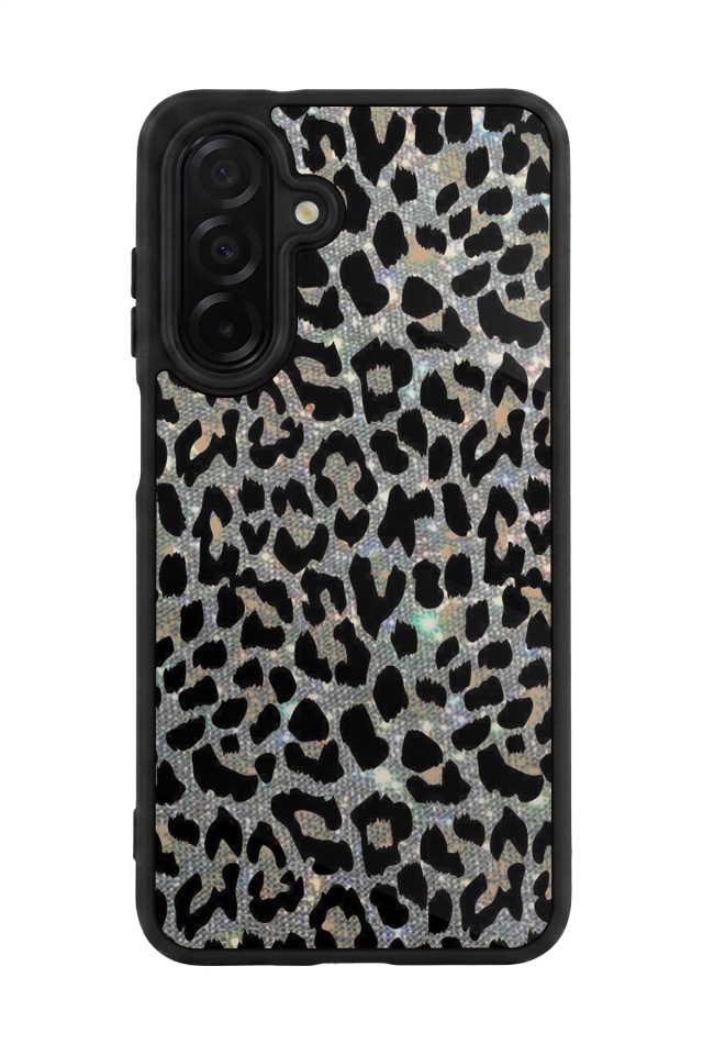 Samsung Galaxy A36 Uyumlu Hologram Leopar Tasarımlı Glossy Premium Kılıf