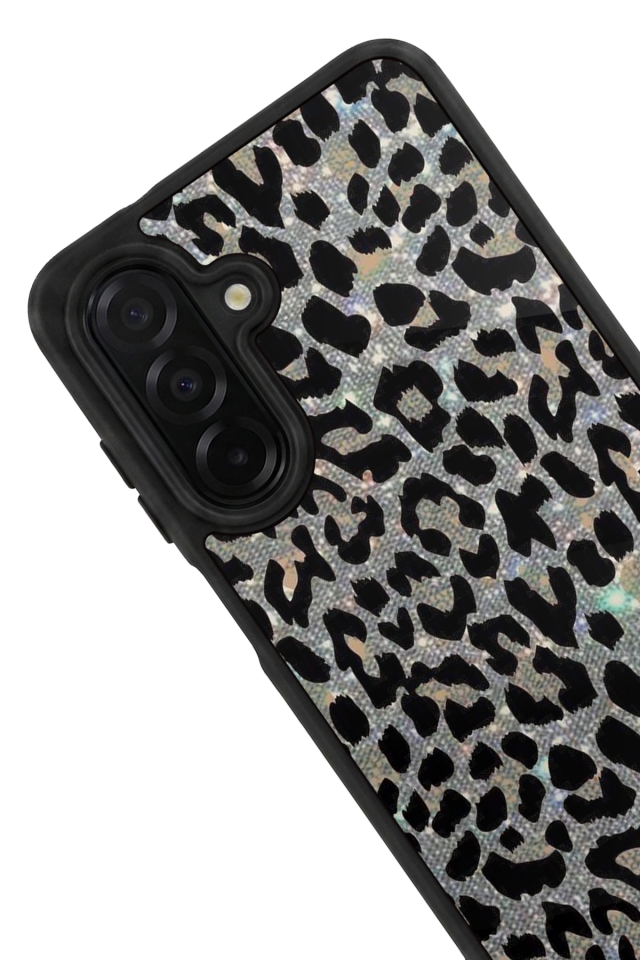 Samsung Galaxy A36 Uyumlu Hologram Leopar Tasarımlı Glossy Premium Kılıf
