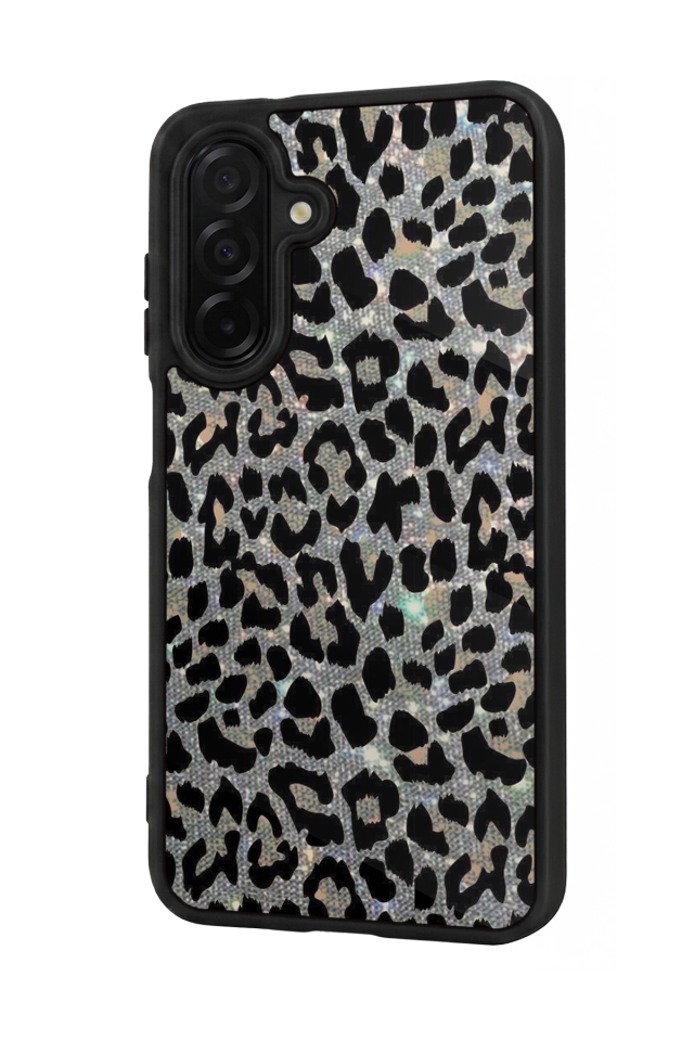 Samsung Galaxy A36 Uyumlu Hologram Leopar Tasarımlı Glossy Premium Kılıf