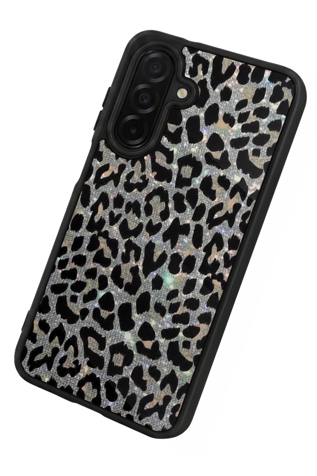 Samsung Galaxy A36 Uyumlu Hologram Leopar Tasarımlı Glossy Premium Kılıf