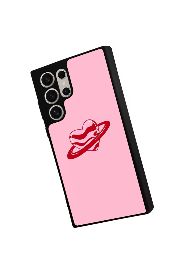 Samsung Galaxy S23 Ultra Uyumlu Kalp Love Tasarımlı Glossy Premium Kılıf