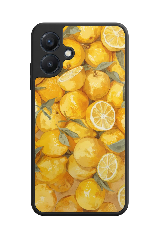 Samsung Galaxy A07 Uyumlu Limon Tasarımlı Glossy Premium Kılıf