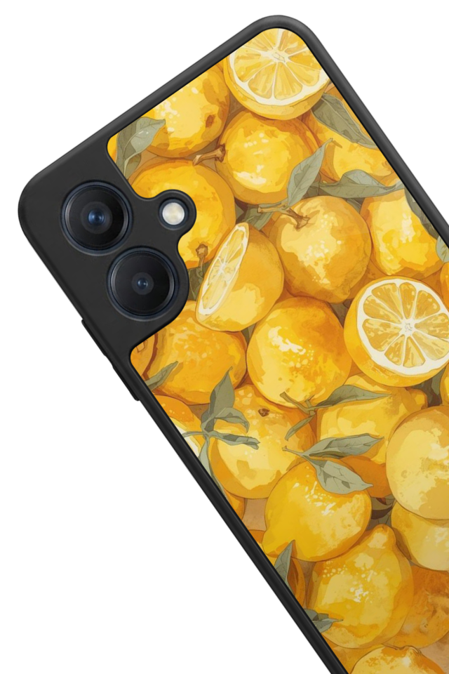 Samsung Galaxy A07 Uyumlu Limon Tasarımlı Glossy Premium Kılıf