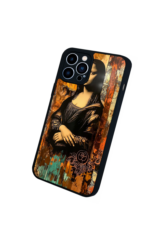 iPhone 12 Pro Max Uyumlu Monalisa Tasarımlı Glossy Premium Kılıf