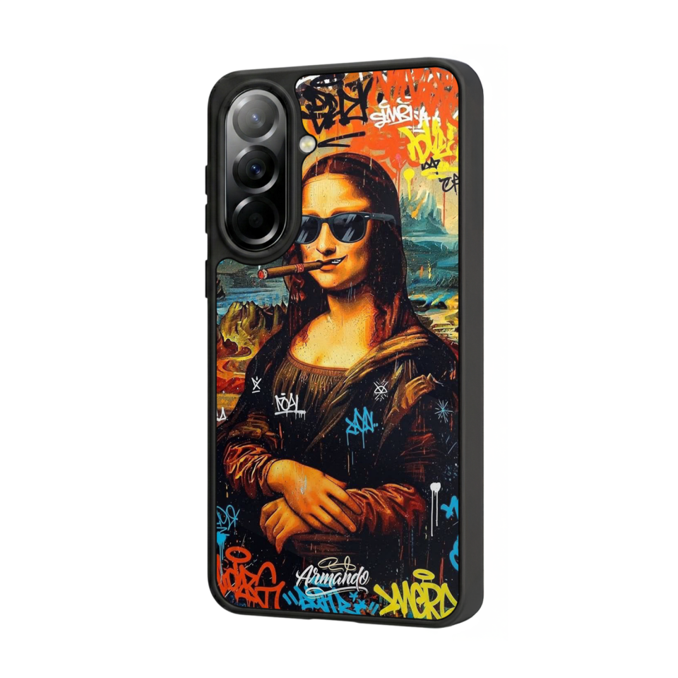 Samsung Galaxy A57 Uyumlu Monalisa Tasarımlı Glossy Premium Kılıf