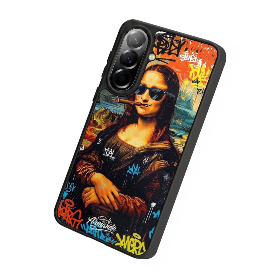 Samsung Galaxy A57 Uyumlu Monalisa Tasarımlı Glossy Premium Kılıf