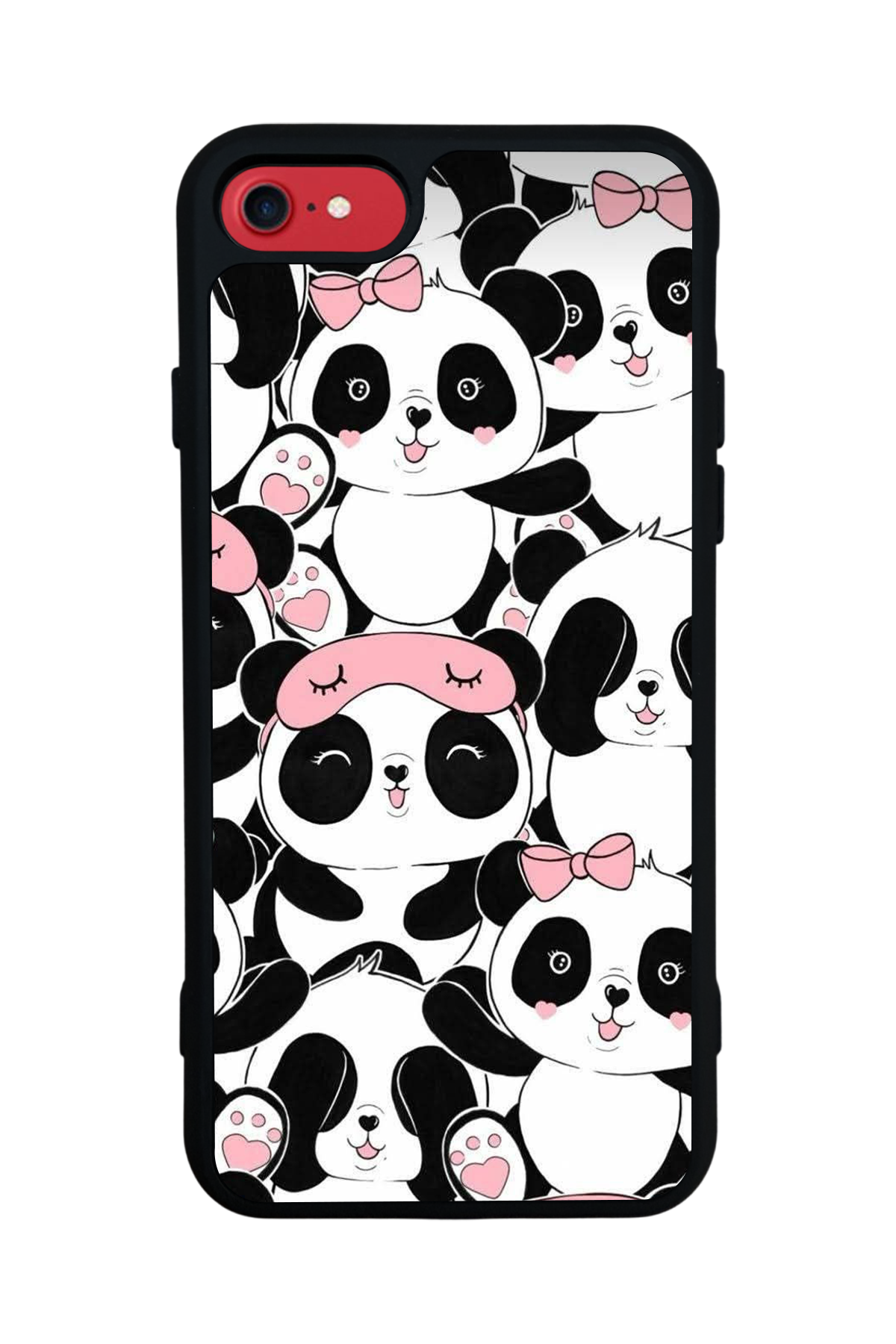 iPhone SE Uyumlu Panda Tasarımlı Glossy Premium Kılıf