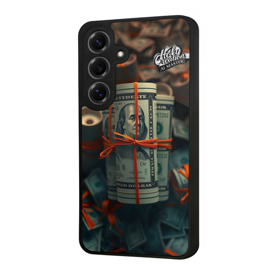 Samsung Galaxy S25 Uyumlu Para Tasarımlı Glossy Premium Kılıf