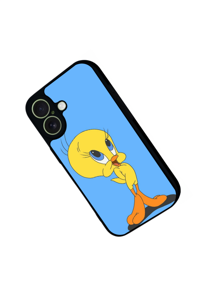 iPhone 17 Uyumlu Tweety Tasarımlı Glossy Premium Kılıf