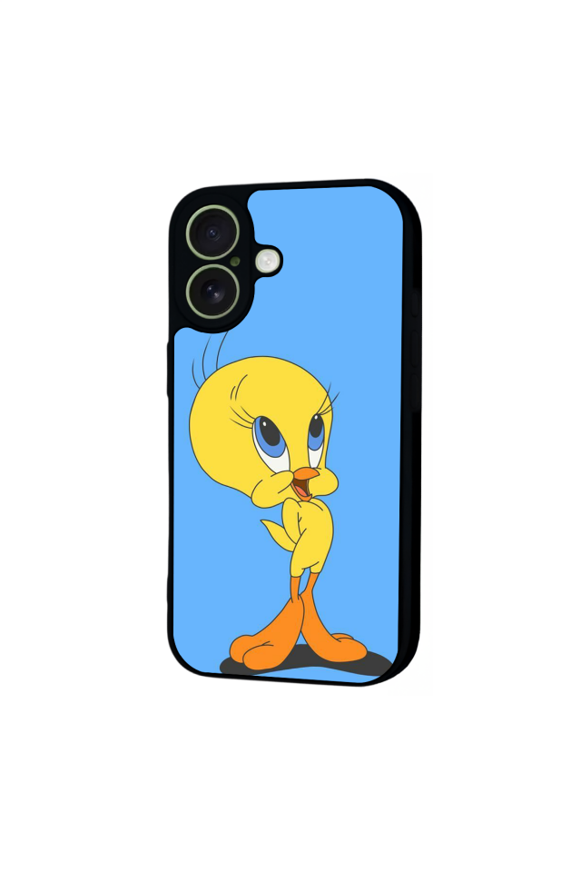 iPhone 17 Uyumlu Tweety Tasarımlı Glossy Premium Kılıf