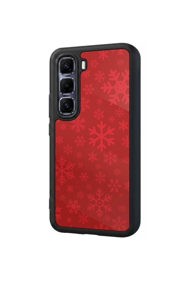 Infinix Hot 60 Pro Plus Uyumlu Yilbasi Christmas Tasarımlı Glossy Premium Kılıf