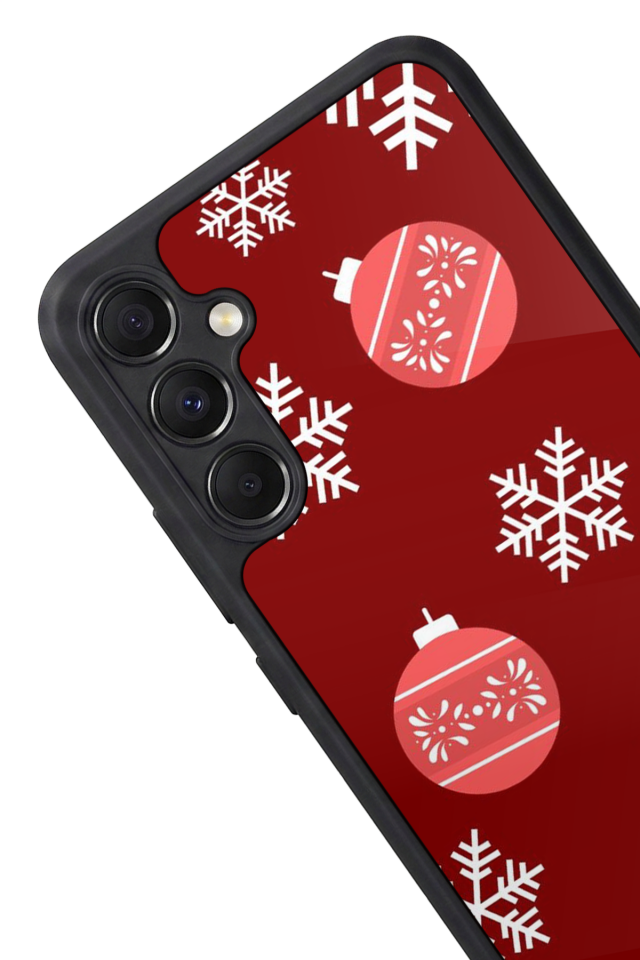 Samsung Galaxy A34 Uyumlu Yilbasi Christmas Tasarımlı Glossy Premium Kılıf