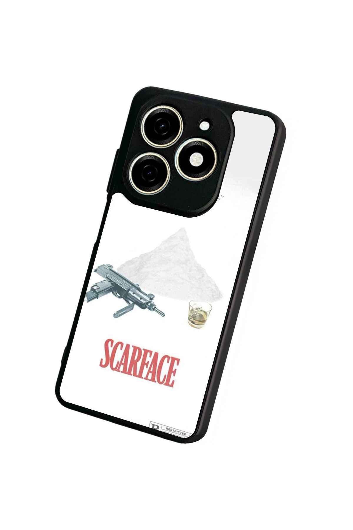 Tecno Spark 20/20C Uyumlu Scarface Tasarımlı Glossy Premium Kılıf