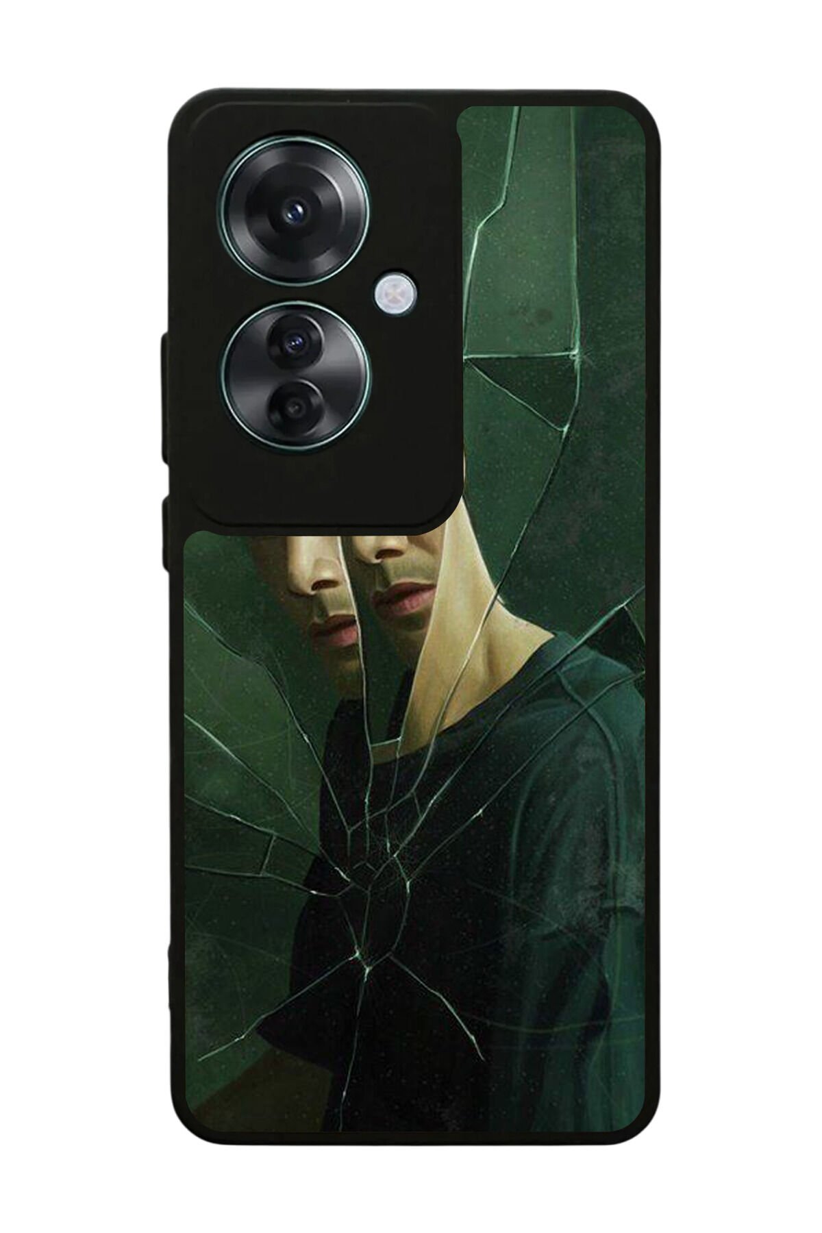 Oppo Reno 11F Uyumlu MatriOppo Oppo Reno 11F Tasarımlı Glossy Premium Kılıf