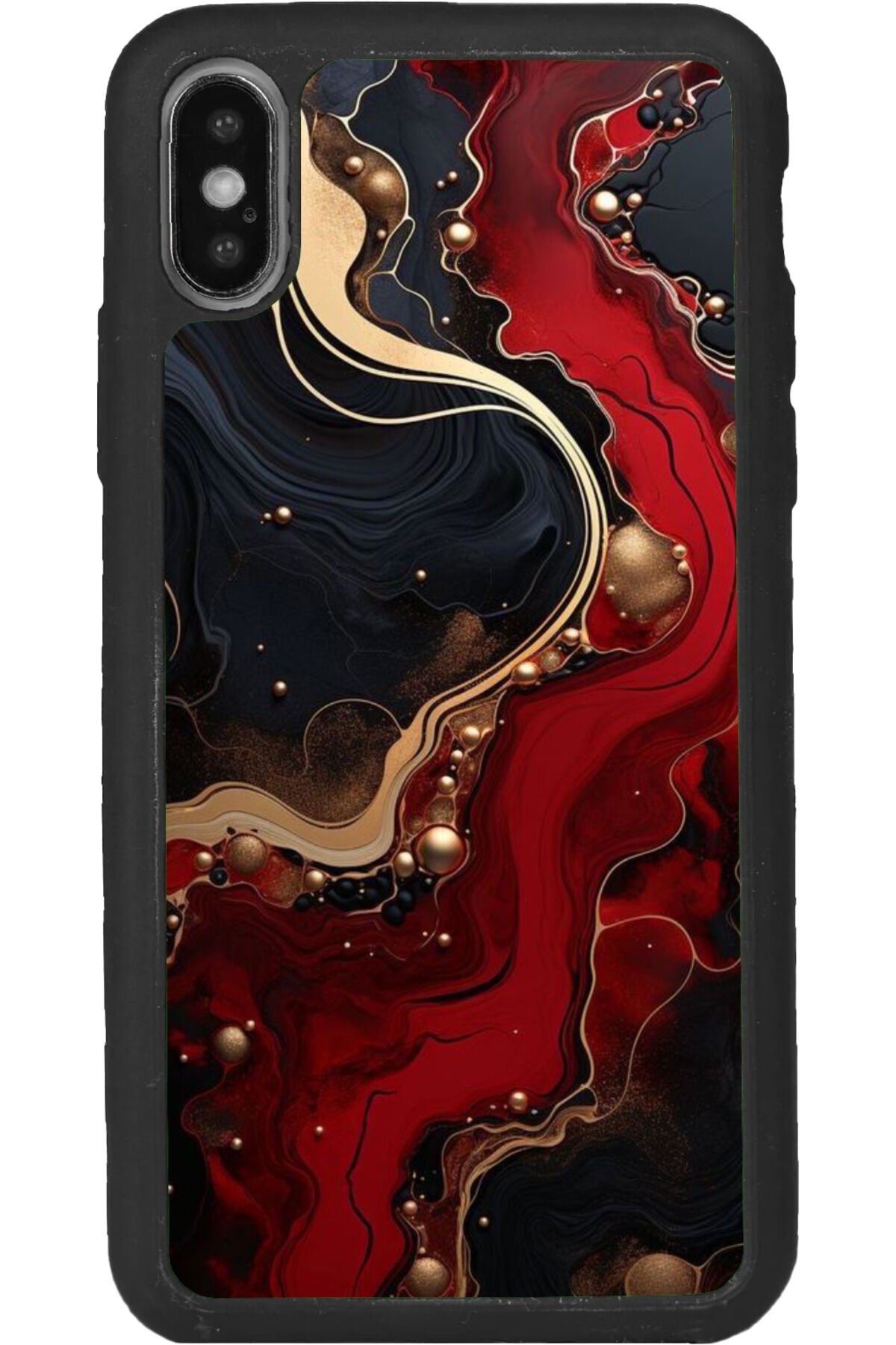 iPhone XS Max Uyumlu Mat Siyah uyumlu Kılıf – Yumuşak Silikon, Koruyucu, Şok Emici Kapak