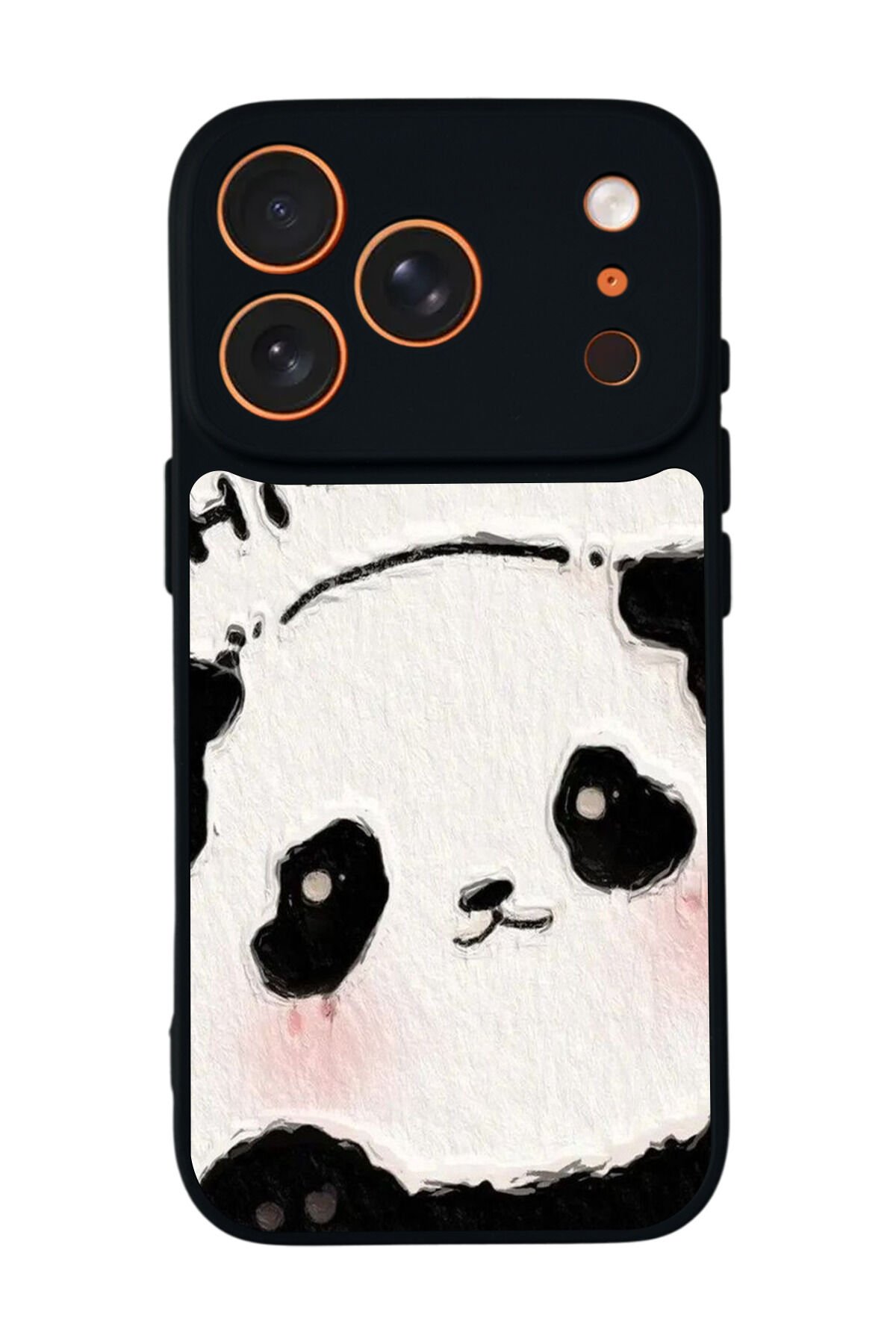 iPhone 17 Pro Max Uyumlu Panda Tasarımlı Glossy Premium Kılıf
