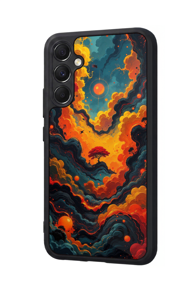 Samsung Galaxy M34 Uyumlu Abstract Tasarımlı Glossy Premium Kılıf