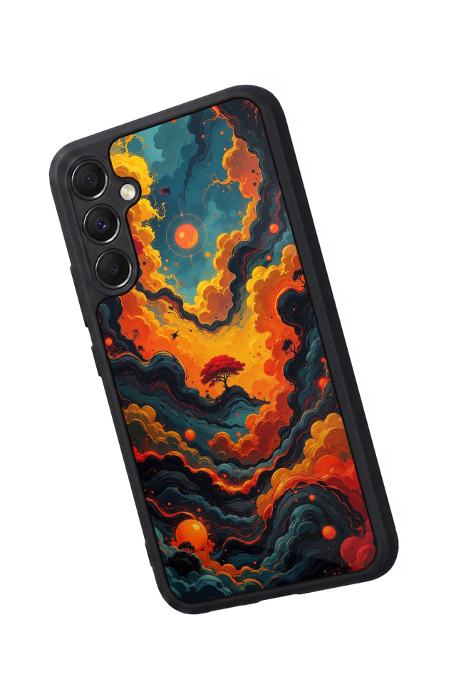 Samsung Galaxy M34 Uyumlu Abstract Tasarımlı Glossy Premium Kılıf