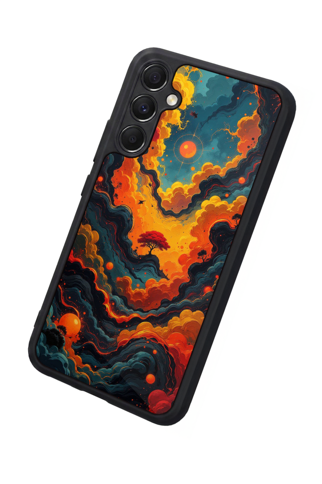 Samsung Galaxy M34 Uyumlu Abstract Tasarımlı Glossy Premium Kılıf