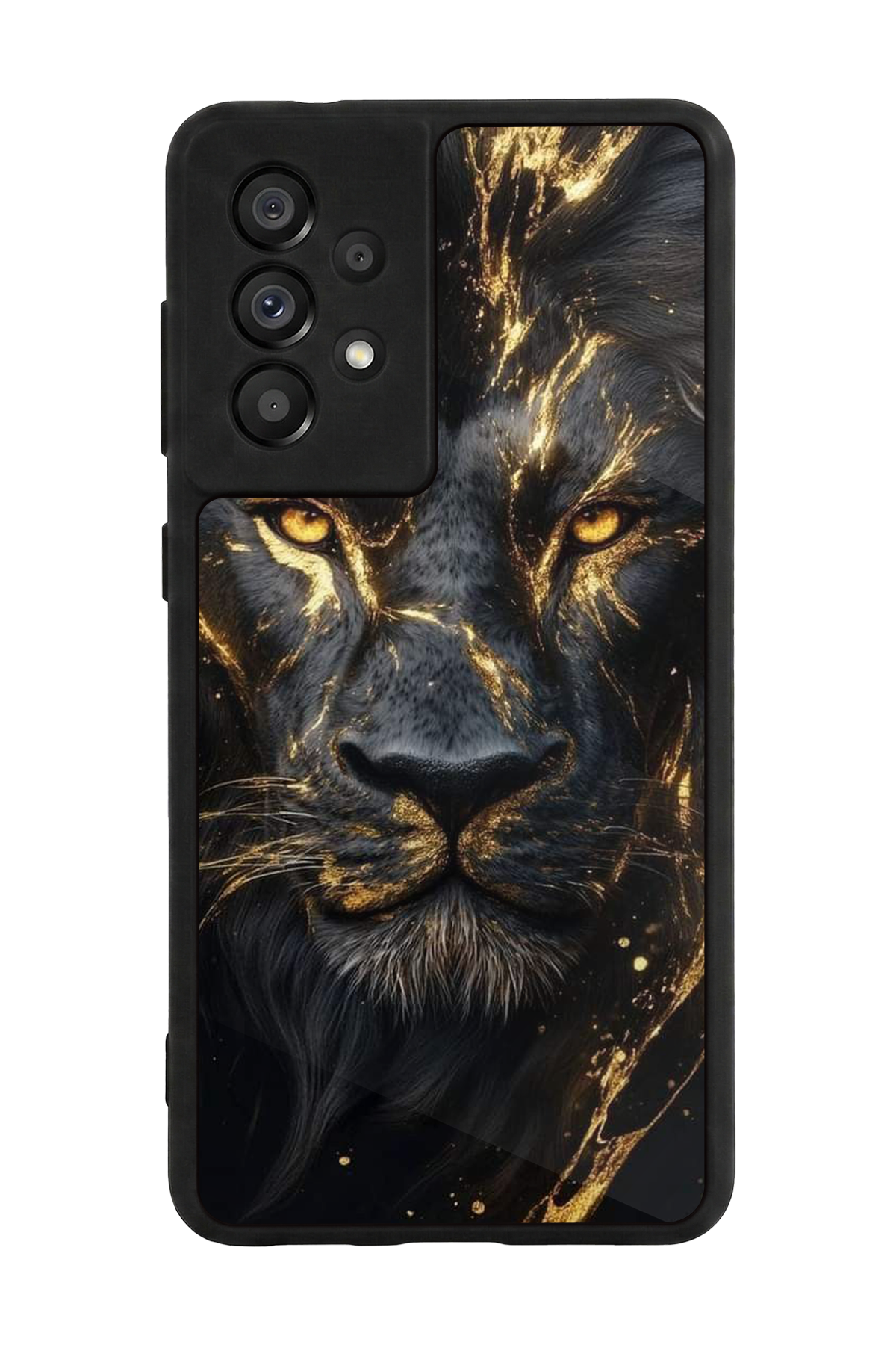 Samsung Galaxy A73 Uyumlu Aslan Tasarımlı Glossy Premium Kılıf