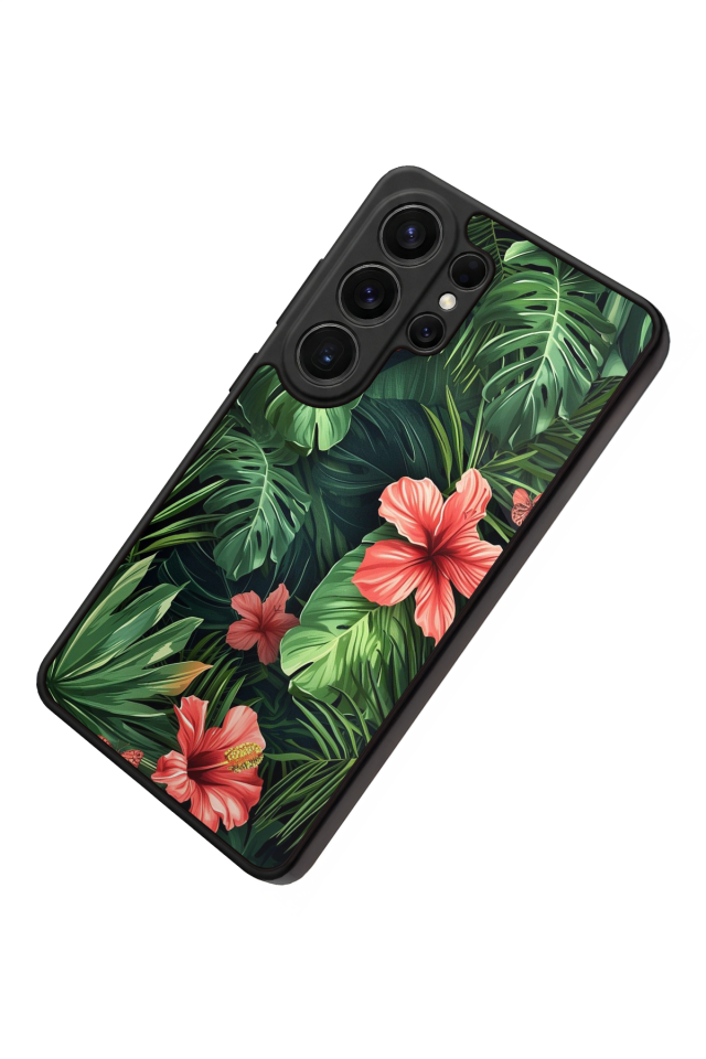 Samsung Galaxy S26 Ultra Uyumlu Botanik Tasarımlı Glossy Premium Kılıf