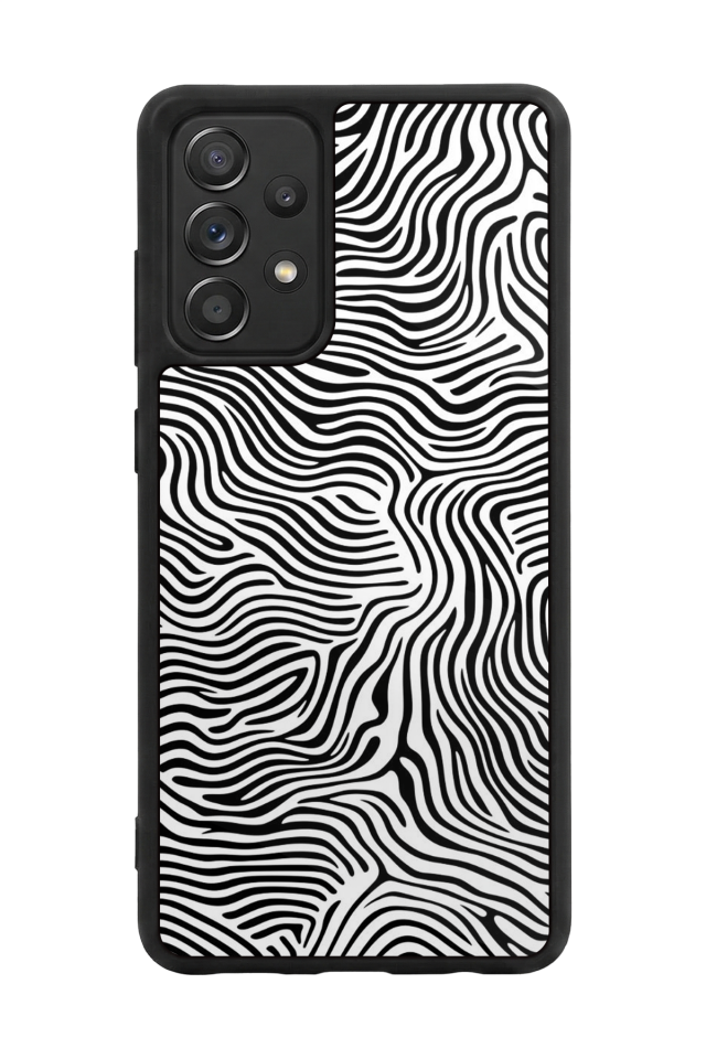 Samsung Galaxy A72 Uyumlu Çizgi Sanatı Tasarımlı Glossy Premium Kılıf