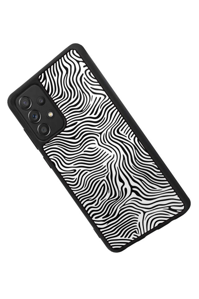 Samsung Galaxy A72 Uyumlu Çizgi Sanatı Tasarımlı Glossy Premium Kılıf