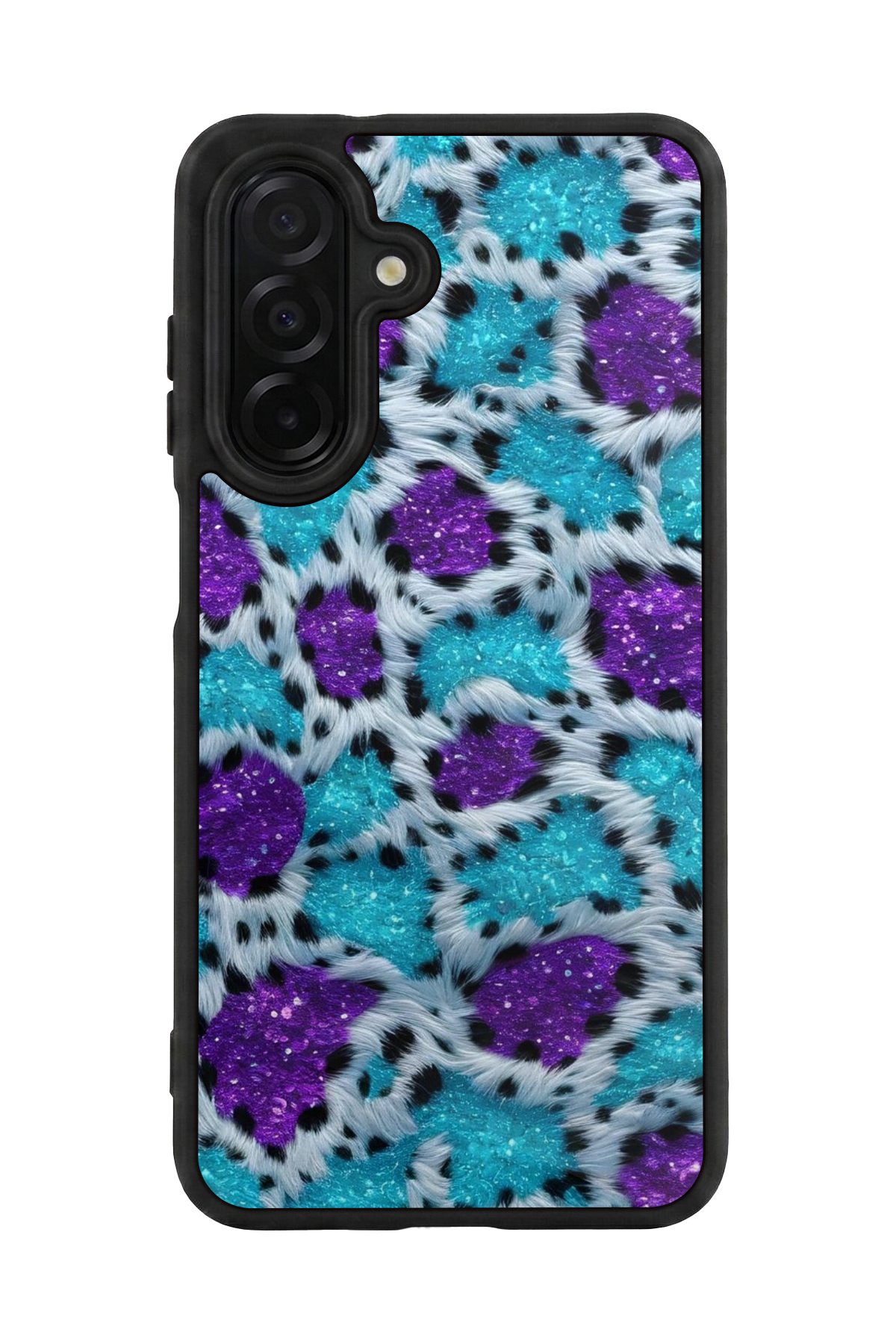 Samsung Galaxy A36 Uyumlu Hologram Leopar Tasarımlı Glossy Premium Kılıf