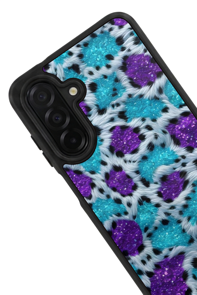 Samsung Galaxy A36 Uyumlu Hologram Leopar Tasarımlı Glossy Premium Kılıf