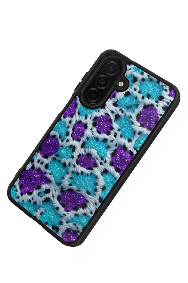 Samsung Galaxy A36 Uyumlu Hologram Leopar Tasarımlı Glossy Premium Kılıf