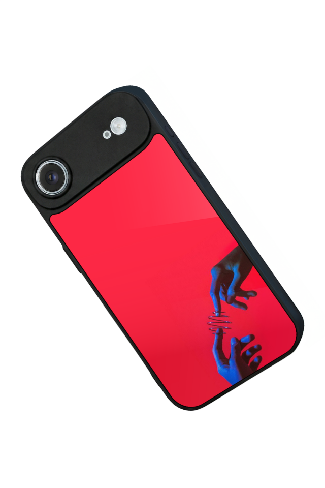 iPhone 17 Air Uyumlu Kirmizi Tasarımlı Glossy Premium Kılıf