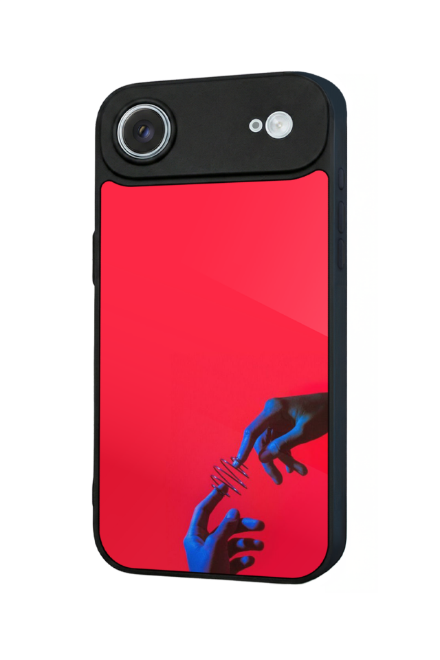 iPhone 17 Air Uyumlu Kirmizi Tasarımlı Glossy Premium Kılıf