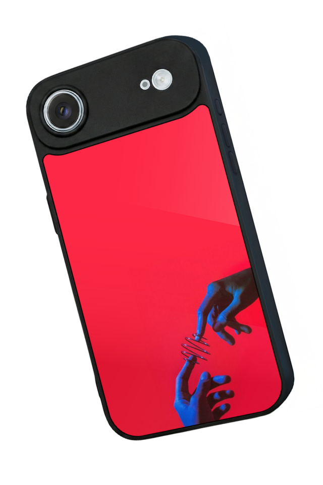 iPhone 17 Air Uyumlu Kirmizi Tasarımlı Glossy Premium Kılıf