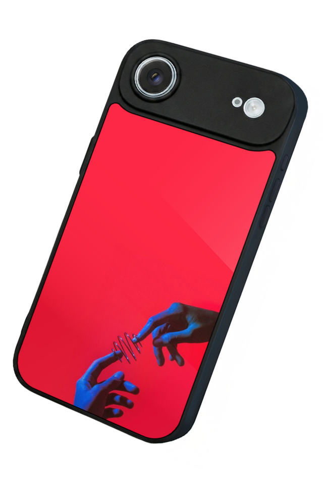 iPhone 17 Air Uyumlu Kirmizi Tasarımlı Glossy Premium Kılıf