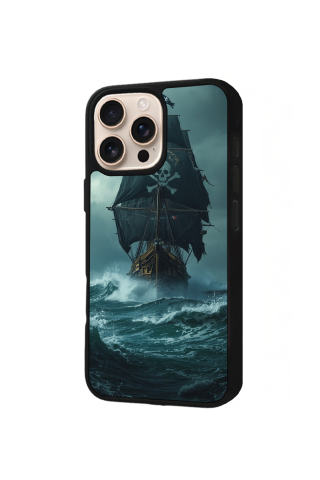 iPhone 16 Pro Uyumlu Korsan Tasarımlı Glossy Premium Kılıf