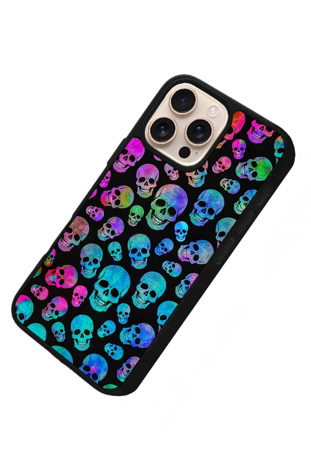 iPhone 14 Pro Max Uyumlu KuruKafa Tasarımlı Glossy Premium Kılıf