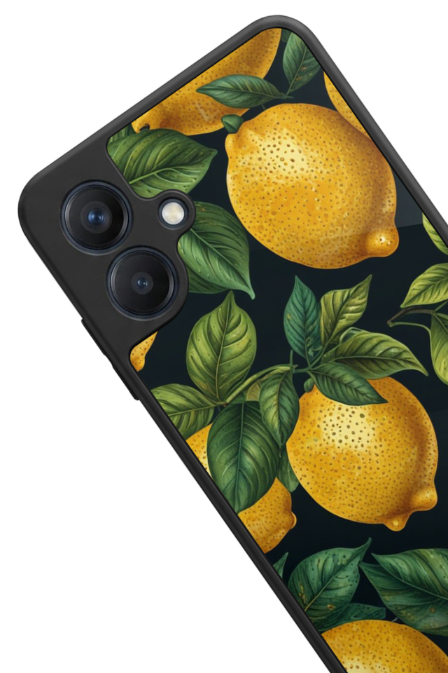 Samsung Galaxy A07 Uyumlu Limon Tasarımlı Glossy Premium Kılıf