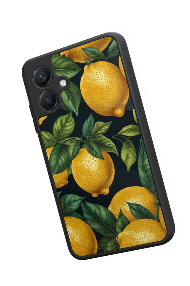 Samsung Galaxy A07 Uyumlu Limon Tasarımlı Glossy Premium Kılıf