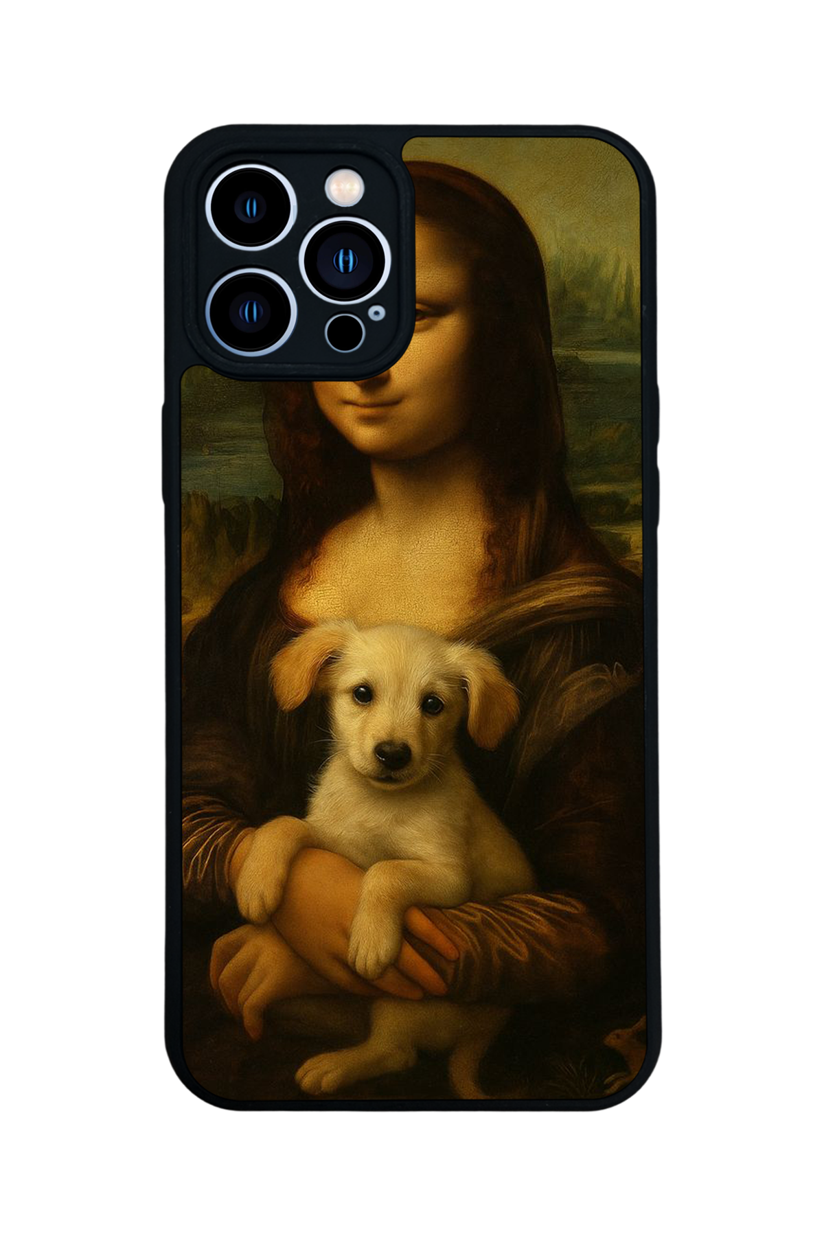 iPhone 12 Pro Max Uyumlu Monalisa Tasarımlı Glossy Premium Kılıf