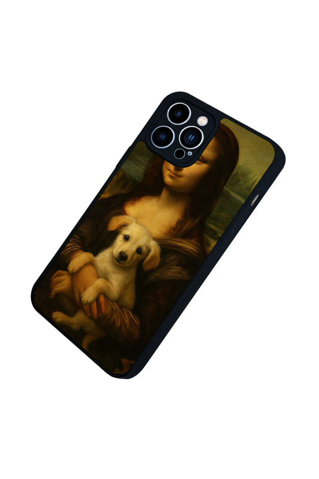 iPhone 12 Pro Max Uyumlu Monalisa Tasarımlı Glossy Premium Kılıf