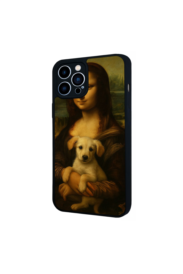 iPhone 12 Pro Max Uyumlu Monalisa Tasarımlı Glossy Premium Kılıf