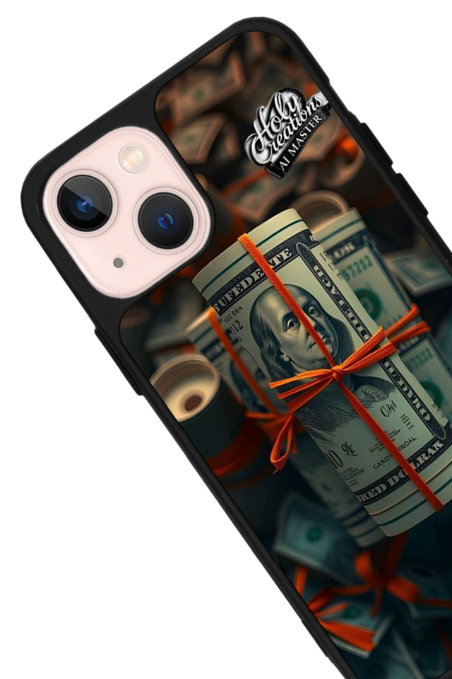 iPhone 13/14 Uyumlu Para Tasarımlı Glossy Premium Kılıf