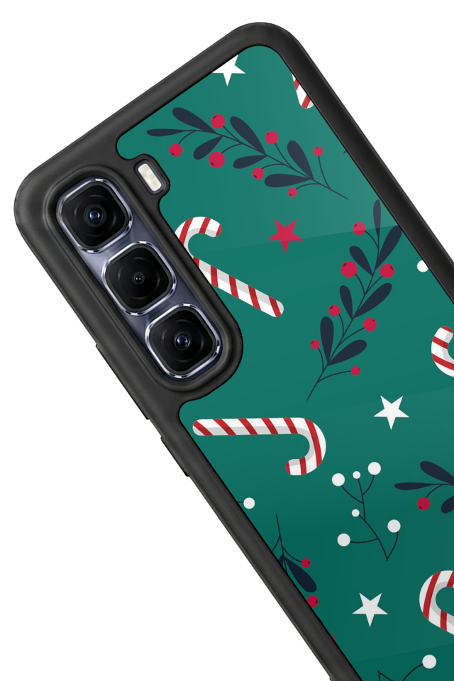 Infinix Hot 60 Pro Plus Uyumlu Yilbasi Christmas Tasarımlı Glossy Premium Kılıf