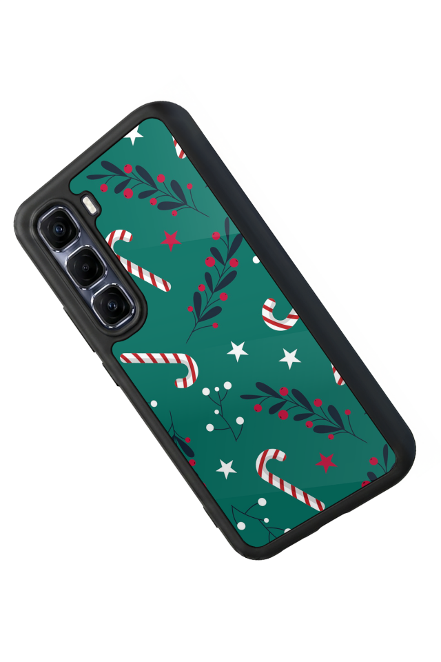 Infinix Hot 60 Pro Plus Uyumlu Yilbasi Christmas Tasarımlı Glossy Premium Kılıf
