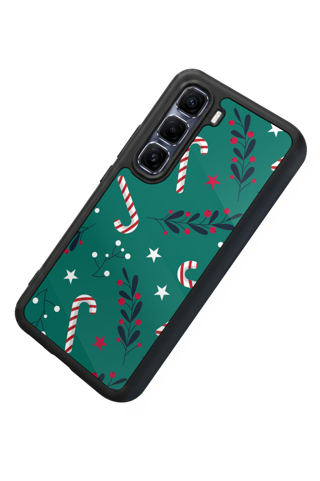 Infinix Hot 60 Pro Plus Uyumlu Yilbasi Christmas Tasarımlı Glossy Premium Kılıf