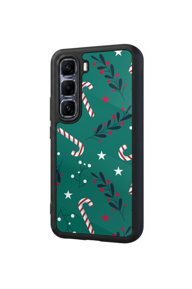 Infinix Hot 60 Pro Plus Uyumlu Yilbasi Christmas Tasarımlı Glossy Premium Kılıf